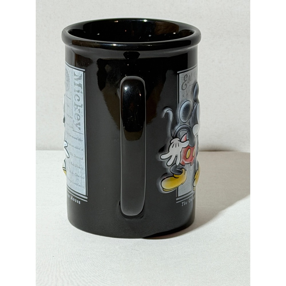 Disney Mickey Mouse The Original Cartoon Mouse Est 1928 Black Ceramic Coffee Mug - Picture 4 of 12